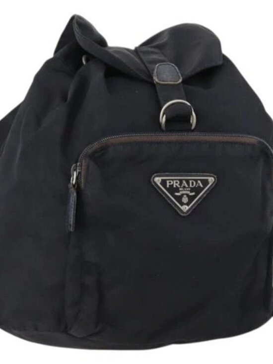 PRADA Backpack Nylon Navy Silver Auth bs33304 main image 10